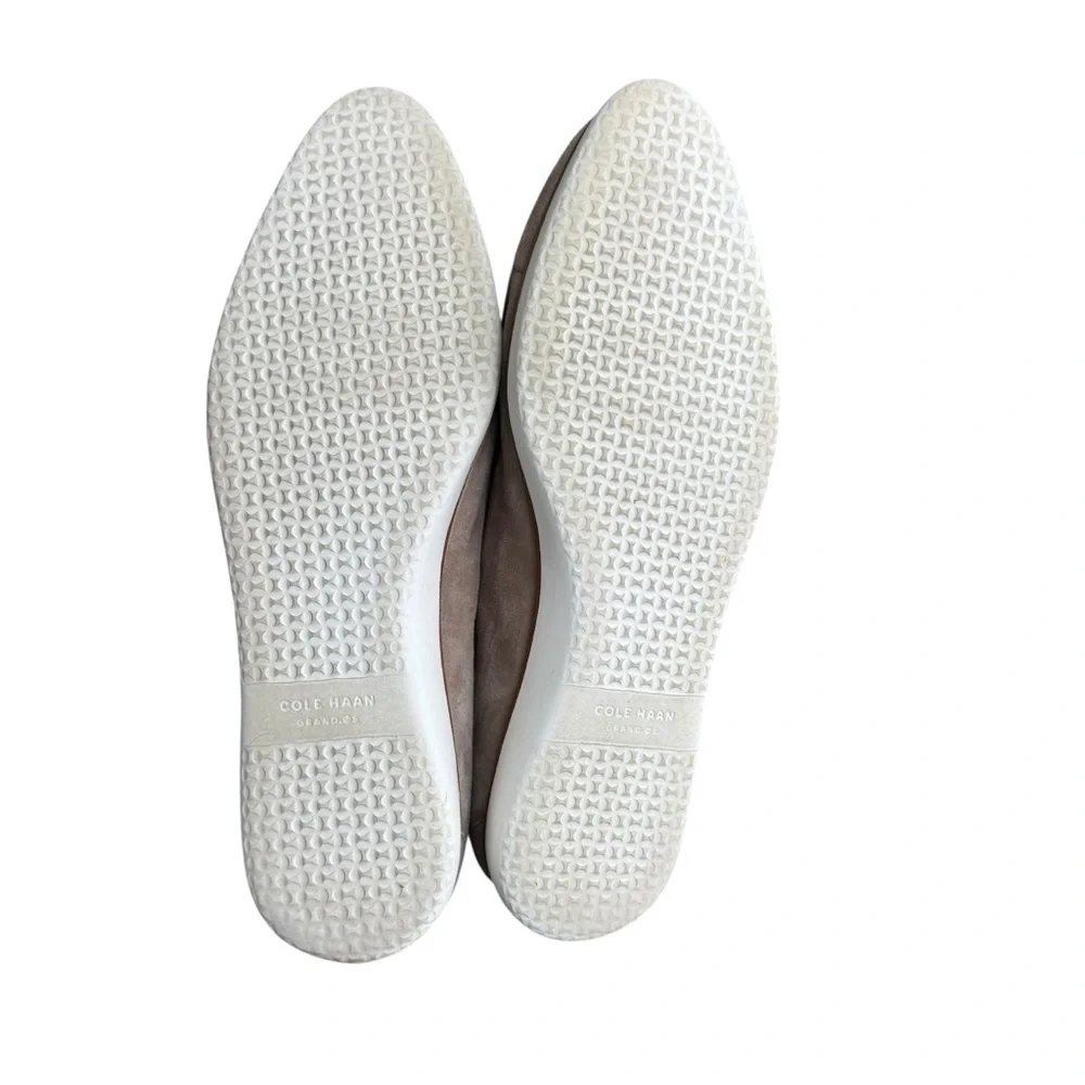 Cole Haan - Grand.ØS Taupe Suede Slip-On Loafers Sz 9